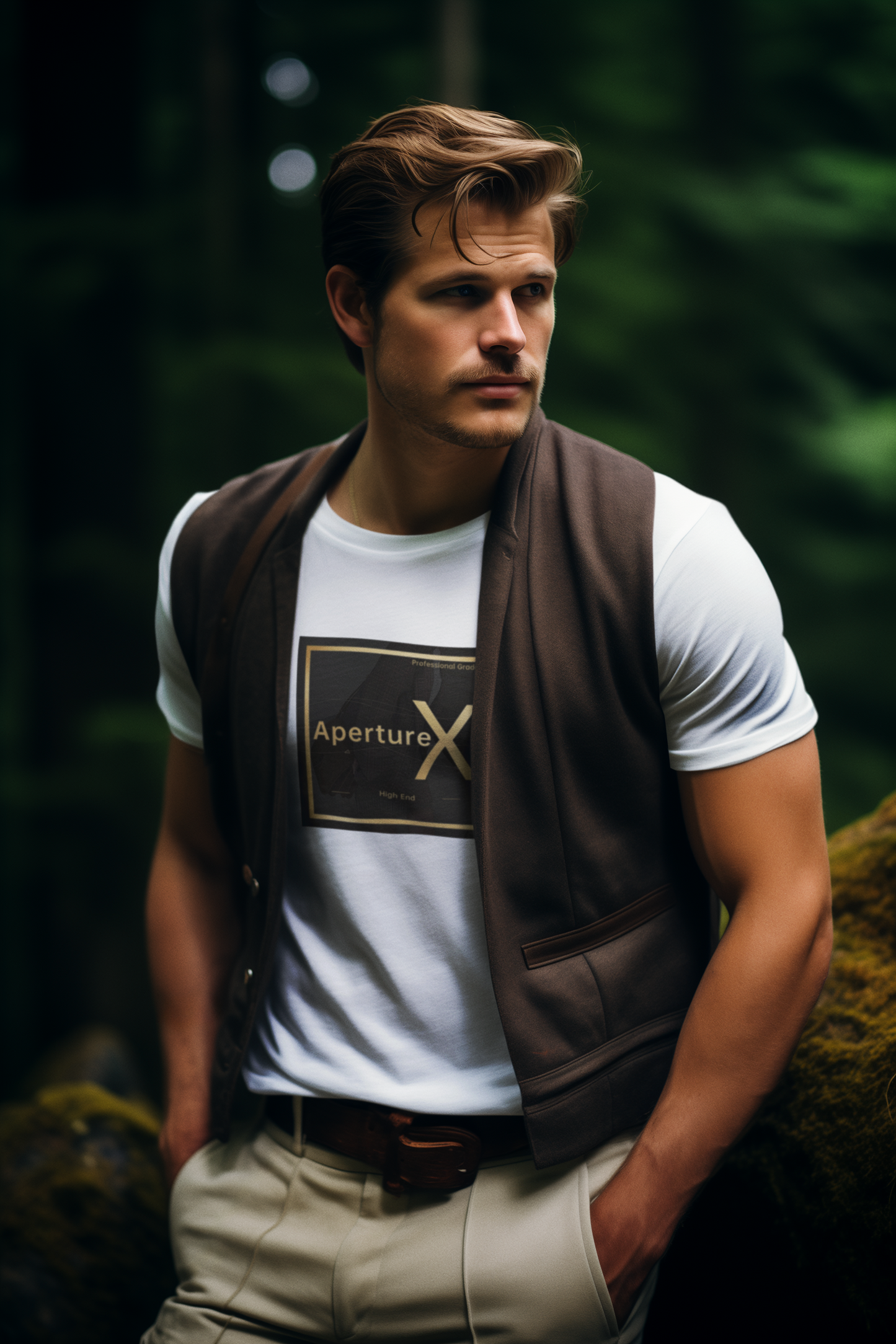 ApertureX Short Sleeve Mens Tshirt  (GSM200g)