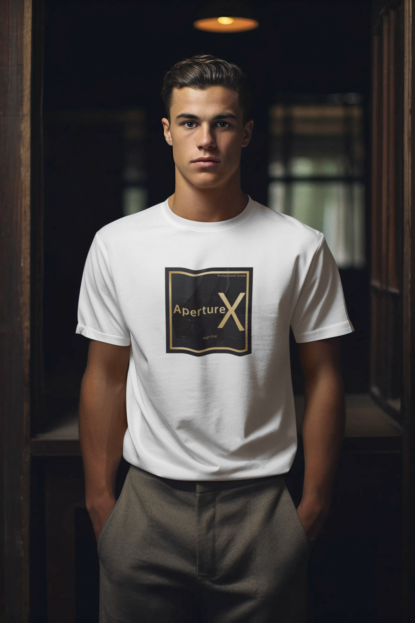 ApertureX Short Sleeve Mens Tshirt  (GSM200g)